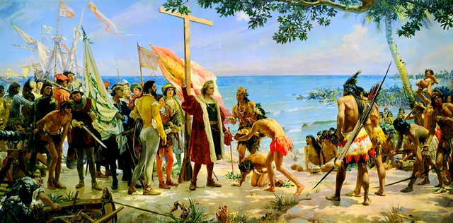  Cristóbal Colón llegó primero a la isla de Guanahaní, bautizada como San Salvador. Foto: El Mundo<br>    