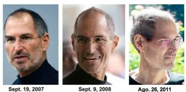  El aspecto de Steve Jobs se deterioró con los años. Foto: Computer Hoy   