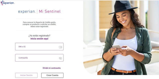 Consulta tu reporte de deudas en Sentinel. Foto: captura Consulta tu reporte de deudas en Sentinel. Foto: captura