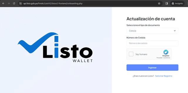 Para restablecer pin de seguridad de la cuenta en Listo Wallet, primero deberán actualizar sus datos.<br>Foto: composición LR/Listo Wallet    