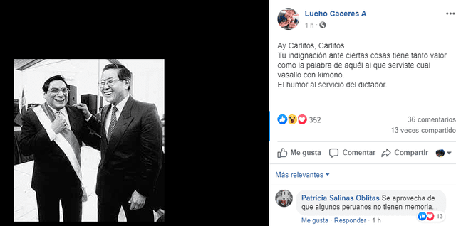 Lucho Cáceres contra Álvarez