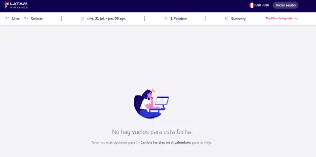 Nuevas medidas afectaría a los pasajeros que desean viajar a Venezuela. Foto: Latam Airlines   