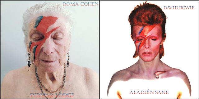 Roma Cohen como David Bowie. (Foto: Robert Speker)