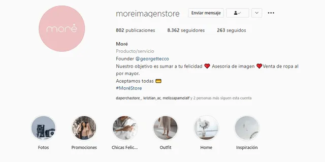 Georgette Cárdenas creó su propia marca de ropa. Foto: Moré/Instagram.