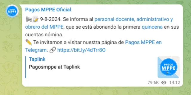 Primera quincena | pago a docentes | bono vacaciones docentes