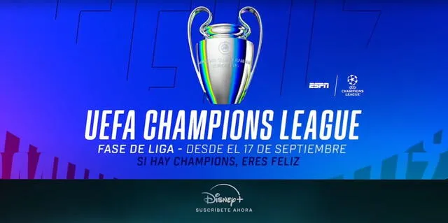  Canal confirmado del sorteo de la UEFA Champions League. Foto: ESPN   