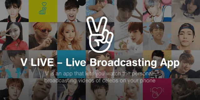 VLive comenzó a operar en el 2015. Tiene canales de cantantes y actores asiáticos. Foto: Naver