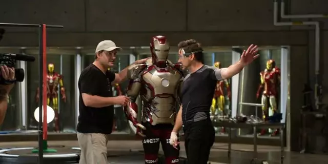 Robert Downey Jr. y el guionista y director Shane Black se reúnen una vez más, luego de trabajar juntos en “Iron Man 3″. Foto: Marvel Studios.