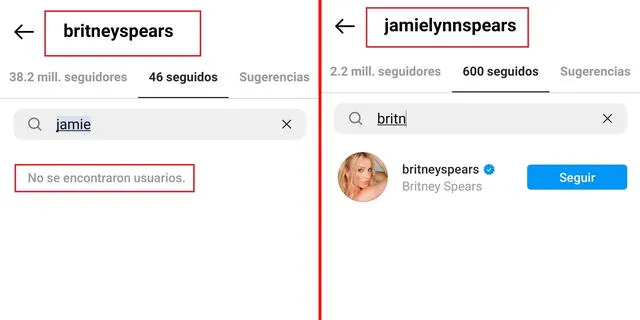 Britney Spears mantiene distancia de su hermana en redes sociales. Foto: captura de Instagram