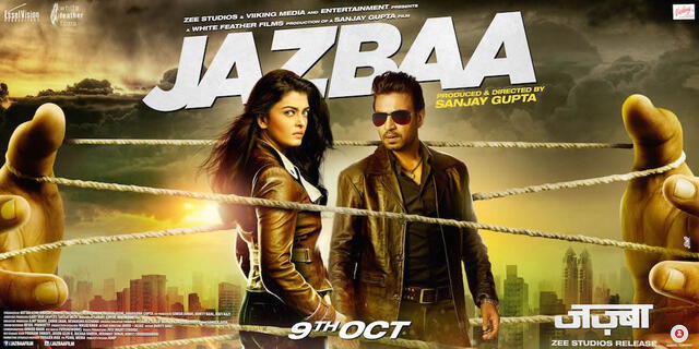 Aishwarya Rai e Irrfan Khan protagonizaron en 2015, el thriller Jazbaa.