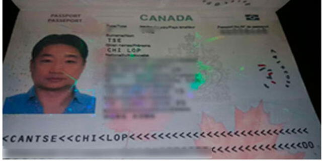Las autoridades aseguran que Tse Chi Lop se naturalizó canadiense. Foto: difusión