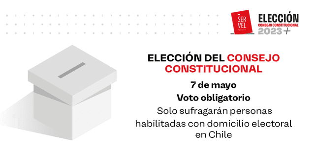 Voto obligatorio en las elecciones de Chile 2023. Foto: Twitter/ServelChile   