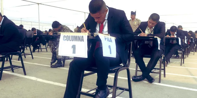  Examen de admisión de la PNP. Foto: PNP    