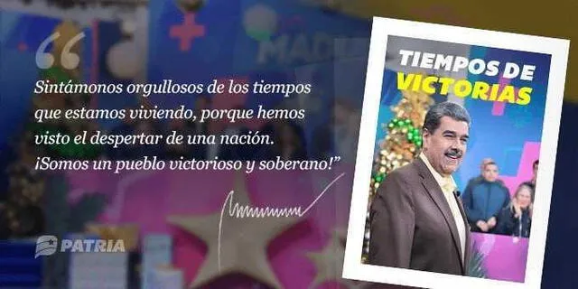 El Bono Tiempos de Victorias cae a través del Sistema Patria. Foto: Canal Patria Digital/Telegram El Bono Tiempos de Victorias cae a través del Sistema Patria. Foto: Canal Patria Digital/Telegram