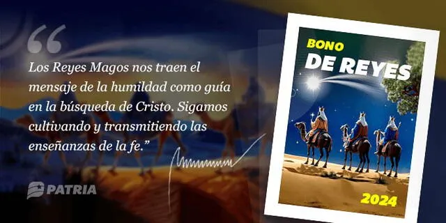 El Bono de Reyes comenzó a pagarse el 6 de enero. Foto: Bonos Protectores Social Al Pueblo   