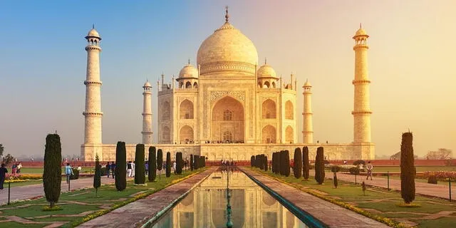  El Taj Mahal, una de las maravillas del mundo, se encuentra en la India. Foto: Enciclopedia Humanidades.   