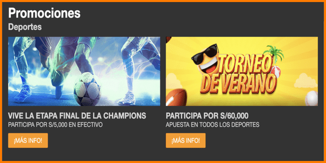 Promociones de apuestas en Inkabet.   