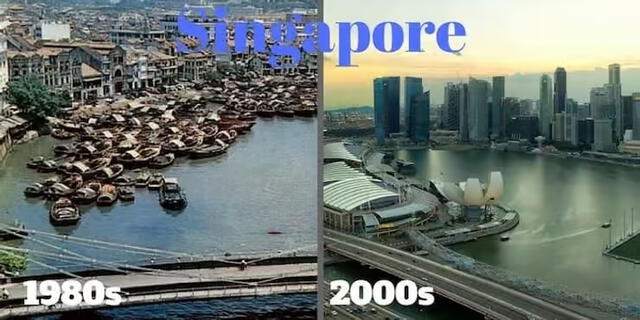  Singapore pasó de ser un país pobre a convertirse en la cuarta nación más rica del mundo. Foto: Economiawiki.<br><br>    