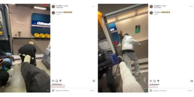 <em>Videos similares al metraje viral que tienen al mismo protagonista. Foto: captura de Instagram</em>   