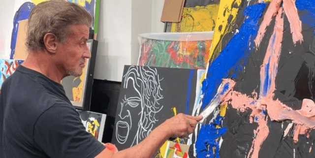 Sylvester Stallone debuta como pintor. Foto: difusión