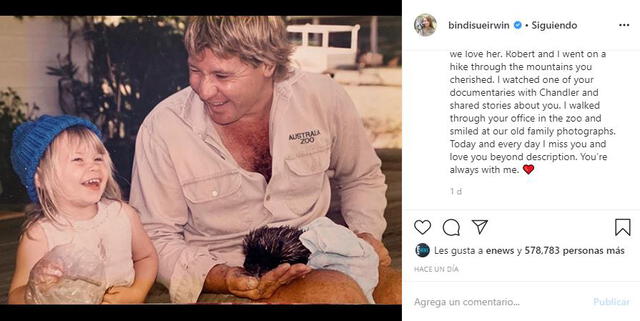 Bindi Irwin en Instagram