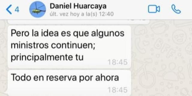 Mensaje de Daniel Huarcaya a ministro Incháustegui