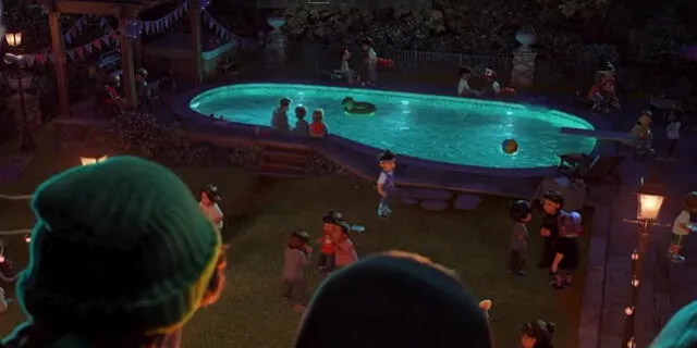 La pelota de Luxo en las escenas de "Red". Foto: Pixar