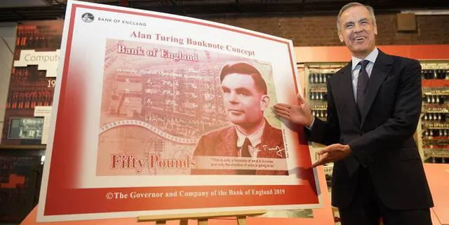  Presentación de Alan Turing en el nuevo billete. Foto: El País<br>    