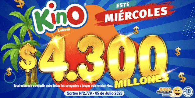 Kino Resultados del sorteo 2779 | Chile | 5 de julio