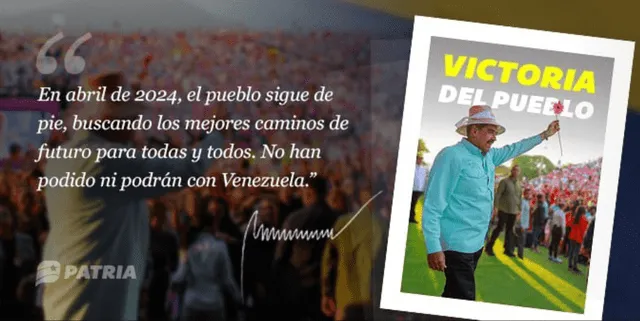  El Gobierno de Nicolás Maduro promueve el Bono Victoria del Pueblo. Foto: Canal Patria Digital   