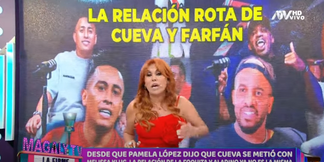 Magaly Medina se pronunció sobre la relación desquebrajada entre Farfán y Cueva. Foto: ATV.   