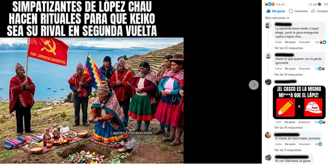 Post viral en redes sociales. Foto: Facebook  