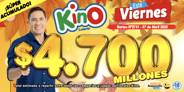 Kino, Resultados del sorteo 2741: Kino de hoy, 7 de abril EN VIVO en Chile | Sorteo Kino | lotería cl | resultados kino | LRTMP