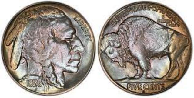 La moneda de 5 centavos llamada Buffalo Nickel de 1926 es una de las más cotizadas de la serie por su antigüedad y detalles inexistentes en la edición actual. Foto: PCGS    