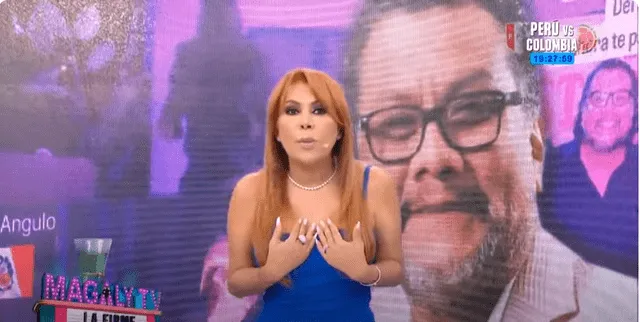 Magaly Medina prefirió tocar otros temas de menor relevancia que el de Andrés Hurtado. Foto: ATV.   