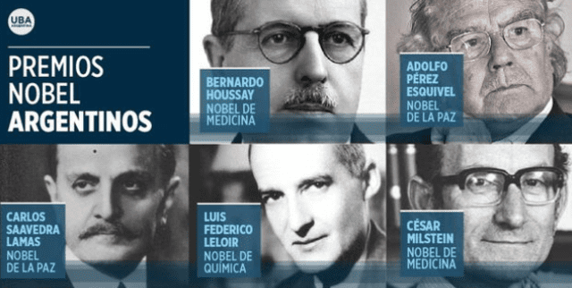  Argentinos que han ganado el premio Nobel. Foto: UAB   