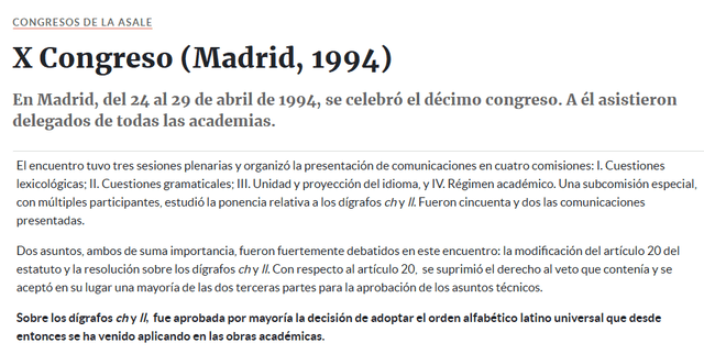 <em> Extracto del X Congreso de la RAE y la Asale en abril de 1994. Foto: composición LR/captura de pantalla.</em>   