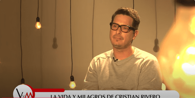 Cristian Rivero estuvo en el programa de entrevistas de Milagros Leiva, por Willax TV, Foto. Willax.   