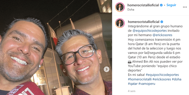 Homero Cristalli Foto: Instagram