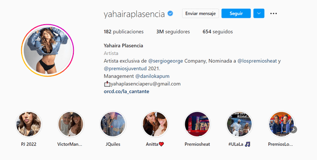 Yahaira Plasencia tiene más de 3 millones de seguidores en Instagram. Foto: @yahairaplasencia/Instagram