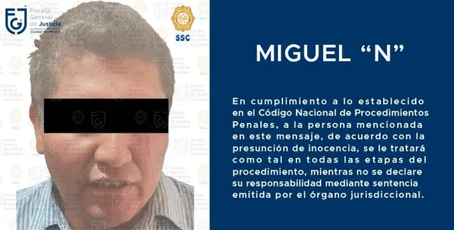 Así informó la Fiscalía de CDMX la investigación de Miguel Cortés. Foto: X   