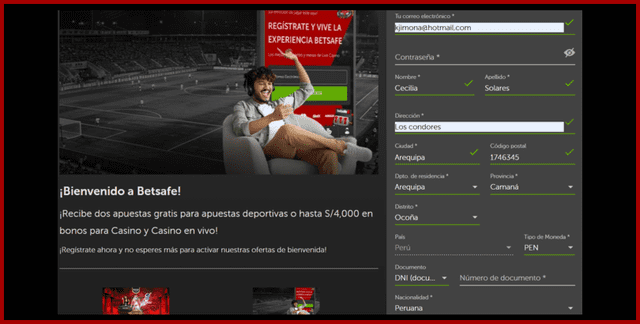 Cómo crear una cuenta en Betsafe   
