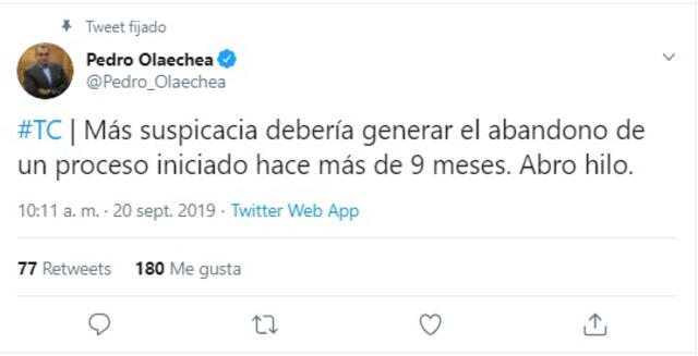 Twitter Olaechea.
