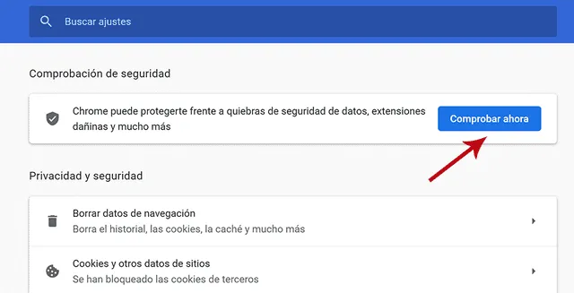 Google Chrome cuenta con una opción para verificar diferentes incidencias de seguridad en su navegador. Foto: La República