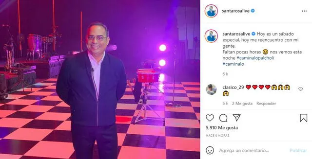 Gilberto Santa Rosa vuelve a Puerto Rico luego de tres años.