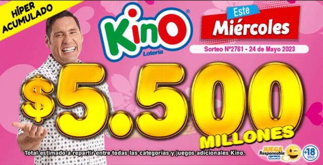 Kino Resultados del sorteo 2761| Chile