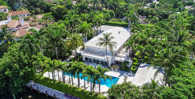  Famosa mansión de Jeffrey Epstein en Palm Beach. Foto: The Wall Street Journal   