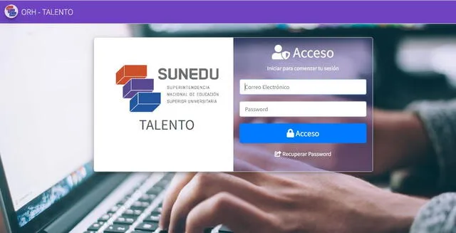 Plataforma oficial de Sunedu. Foto: captura   