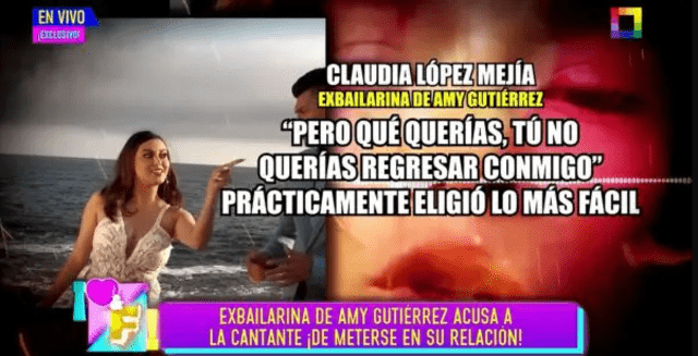 Claudia López contra Amy Gutiérrez. Foto: Captura Willax   