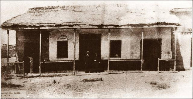 Segunda casa de Manuelita Sáenz. Foto: archivo de la Biblioteca Municipal de Paita